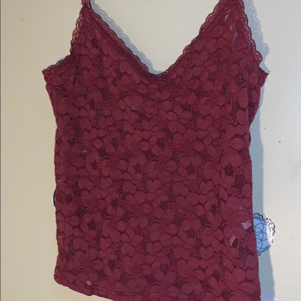 A&F flower crop top